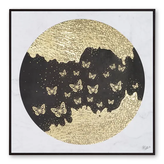 Butterflies Foil Wall Painting