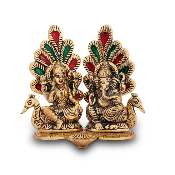 Laxmi Ganesha Pankh Meena Deepak