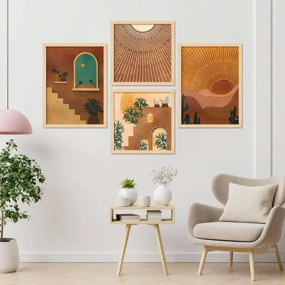 Boho Architecture Framed Wall Art