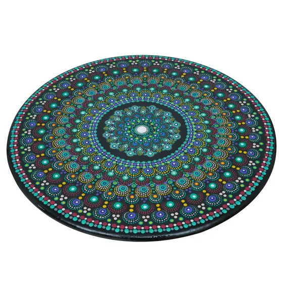 Mandala Pattern Round Tabletop