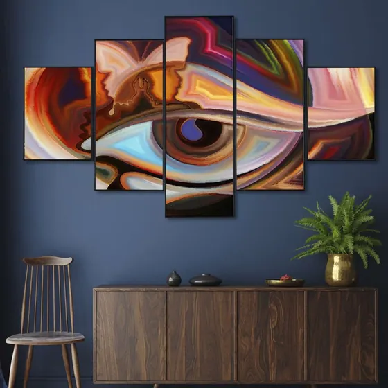 Abstract Eye Digital Wall Painting
