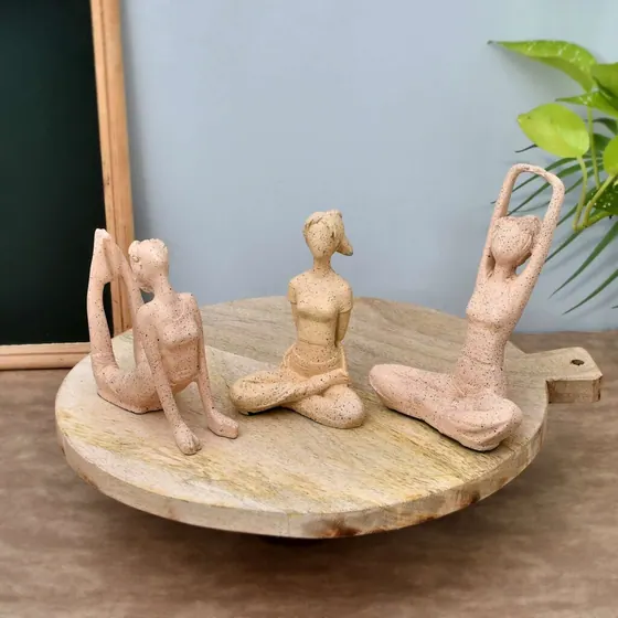 Resin Yoga Pose Figurines Set