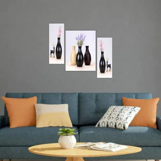 Floral Vases Digital Wall Painting
