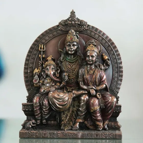 Shiva Parivar Bronze Idol