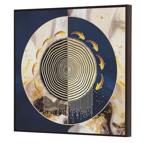 Koi Fish Foil Painting