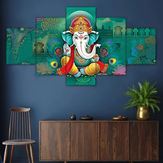 Lord Ganesha Multi-Panel Wall Art