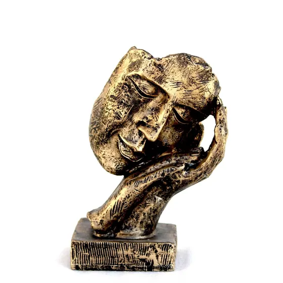 Abstract Face Resin Figurine