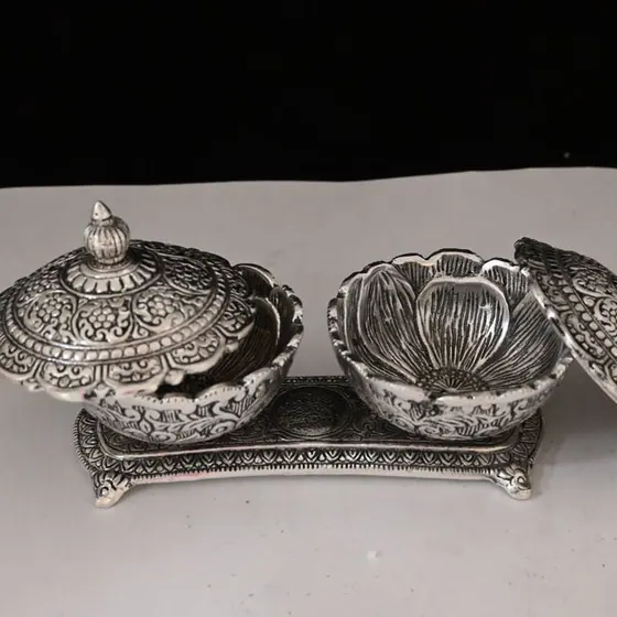 Dryfruit 2 Bowls With Lid