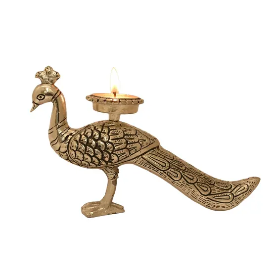 Peacock Hollow Tealight Holder