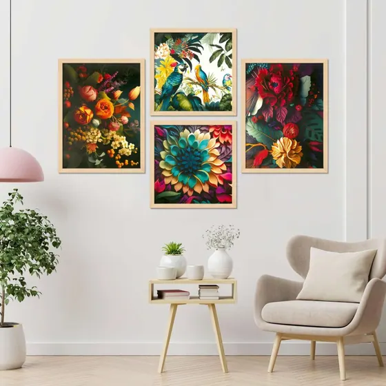 Botanical Birds And Floral Art