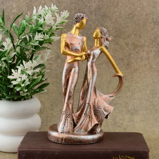 Dancing Couple Resin Figurine