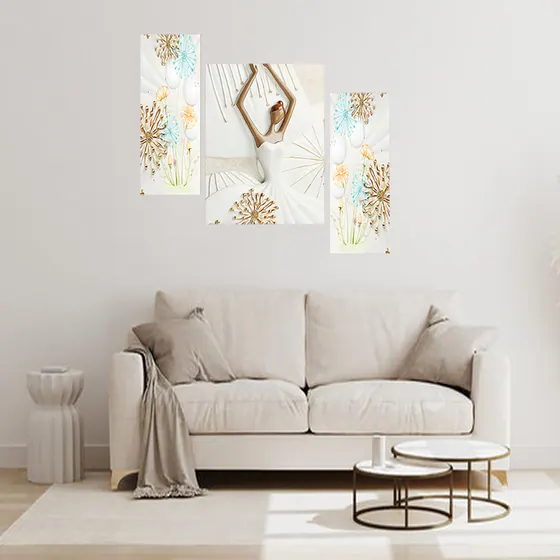 Ballerina Dancer Digital Wall Painting
