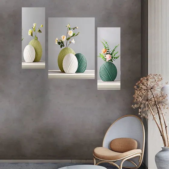 Vase Floral Digital Wall Painting