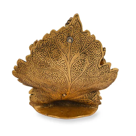 Ganesha In Leaf Gold