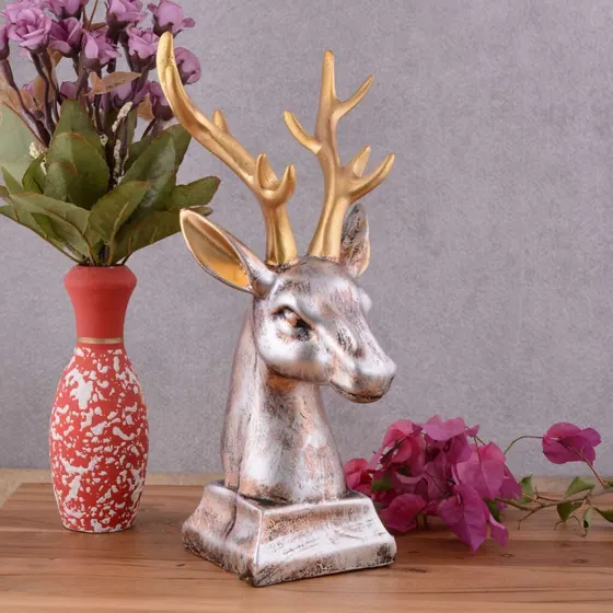 Resin Deer Bust Figurine
