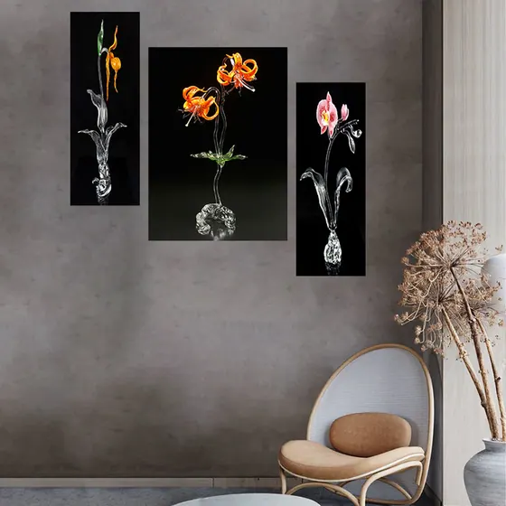 Lily Glass Vase Wall Painting