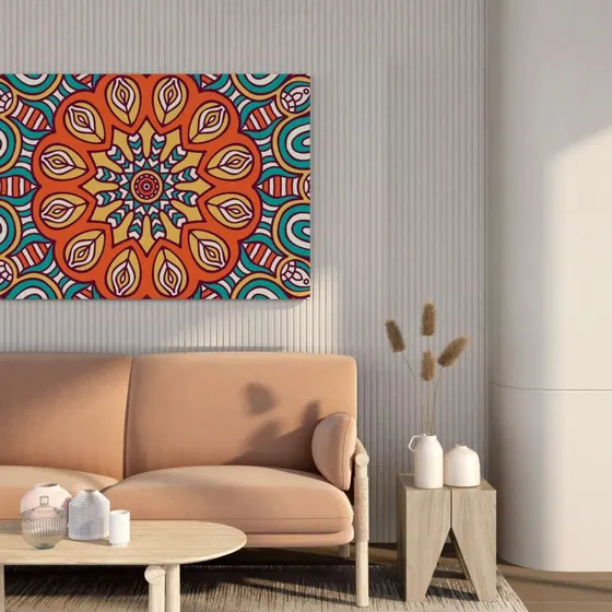 Bright Mandala Art Canvas Painting