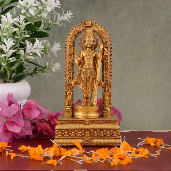 Golden Ram Lalla Resin Idol