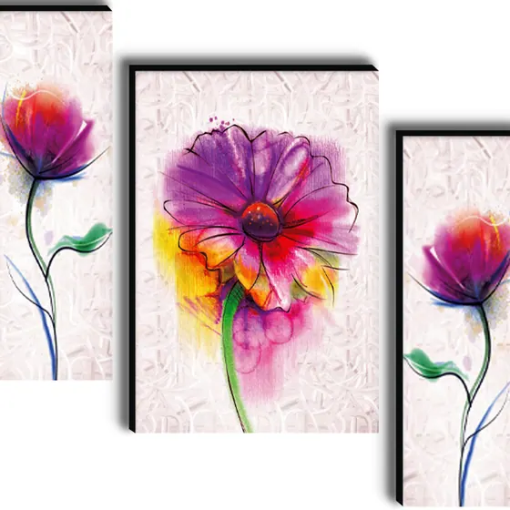Watercolour Floral Digital Wall Painting