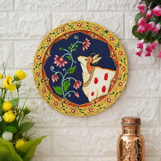 Cow Pichwai Wall Plate