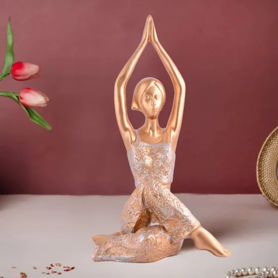 Overhead Stretch Resin Yoga Figurine