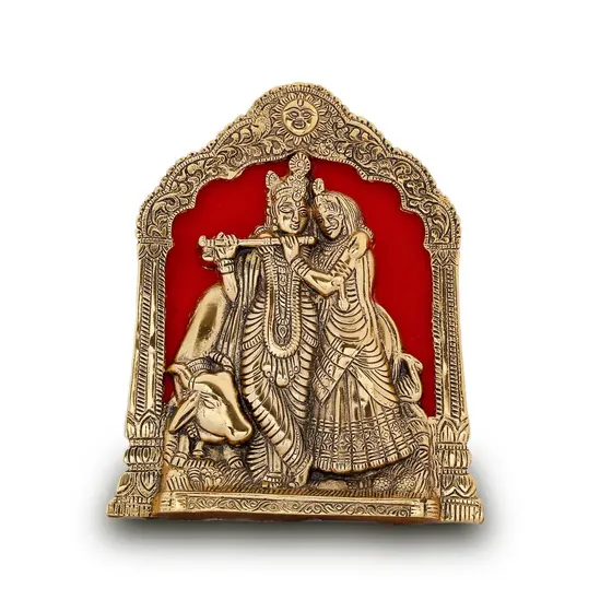 Radha Kishan Cow Photo Frame