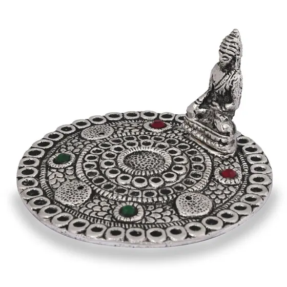 Insence And Dhoop Holder Buddha Round Stone