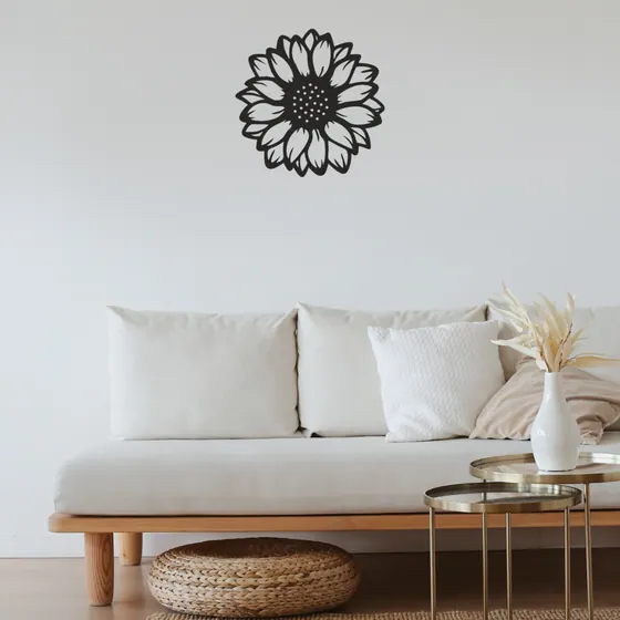 Sunflower Silhouette Wall Hanging