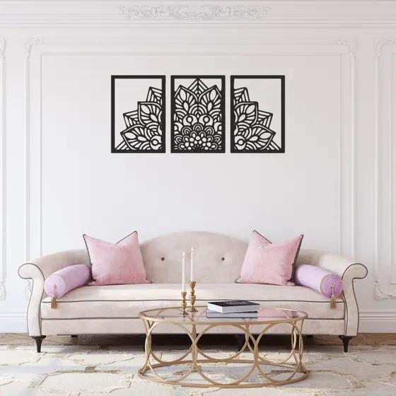 Mandala Pattern Cutout Wall Art