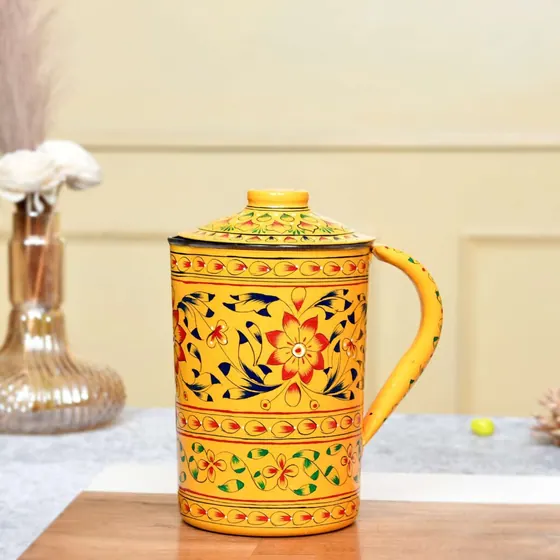 Painted Aluminium Water Jug