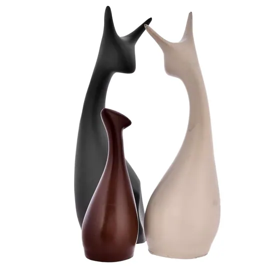 Abstract Resin Deer Trio
