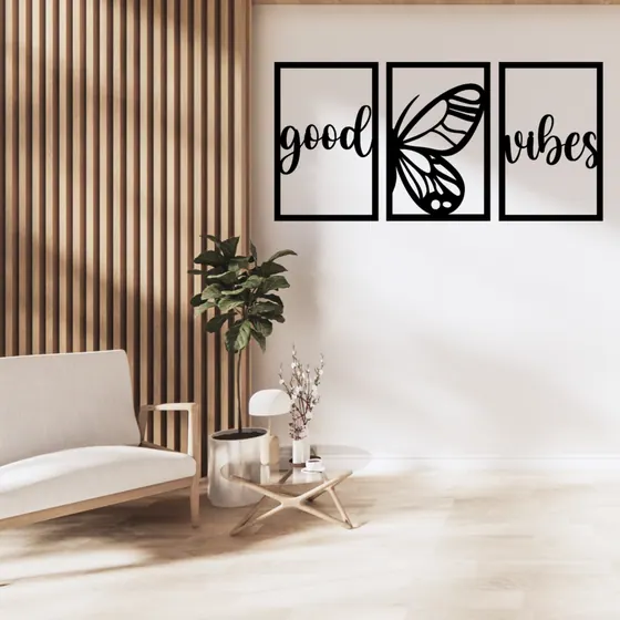 Good Vibes Butterfly Wall Hanging