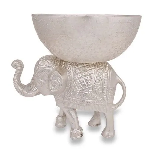 Elephant 8" With 8" Bowl New