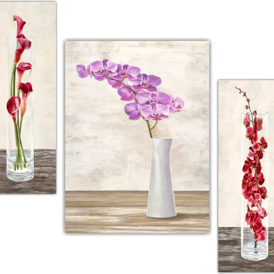 Purple Orchid Digital Wall Painting