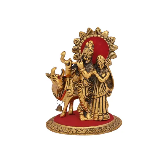 Radha Krishna Back Cow Medium