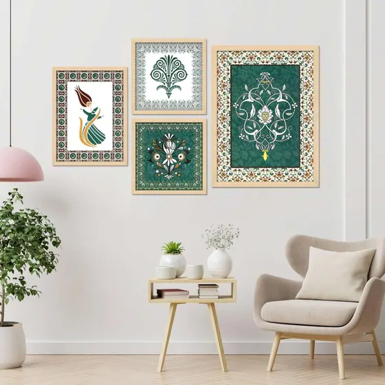 Mughal Floral Motif Wall Art