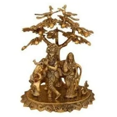 Radha Kishan Cow Tree Big Gold