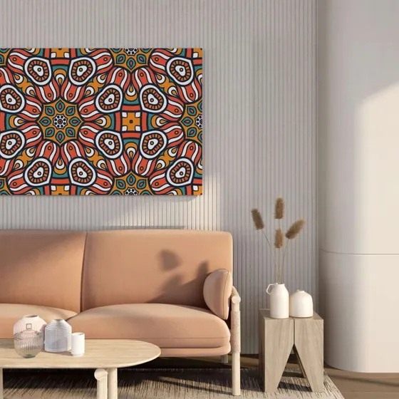 Abstract Mandala Canvas Painting