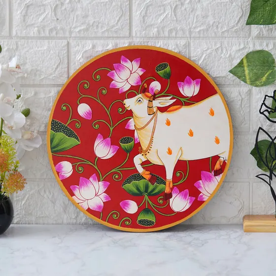 Holy Cow Pichwai Wall Plate