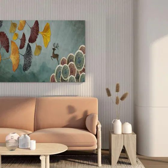 Botanical Leaves Canvas Painting