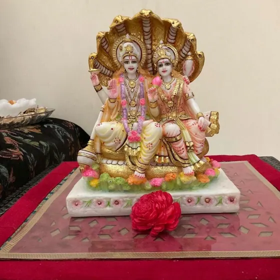 Marble Lakshmi Narayan Idol