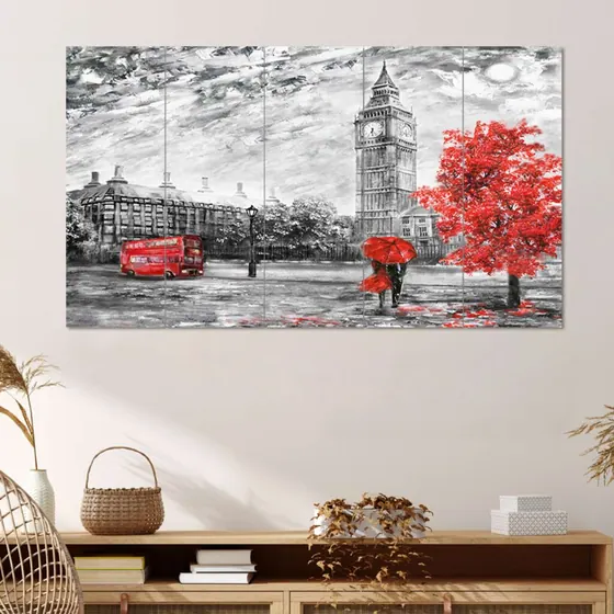 London Big Ben Wall Painting
