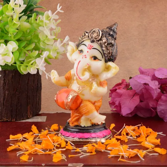 Resin Dancing Ganesha Idol