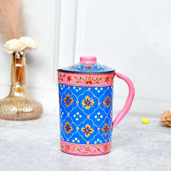Painted Aluminium Water Jug