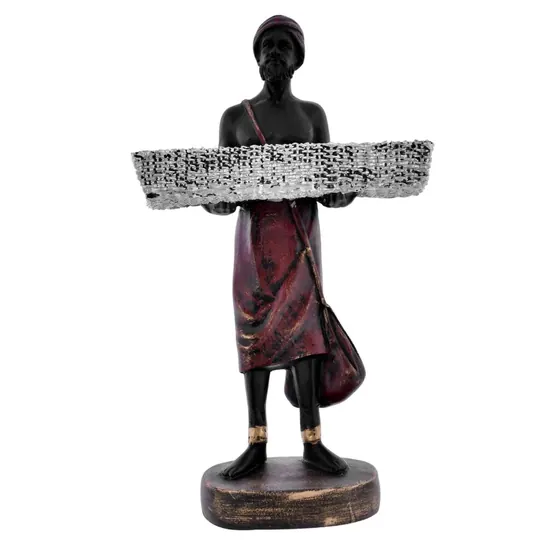 Standing Man Tray Holder Figurine