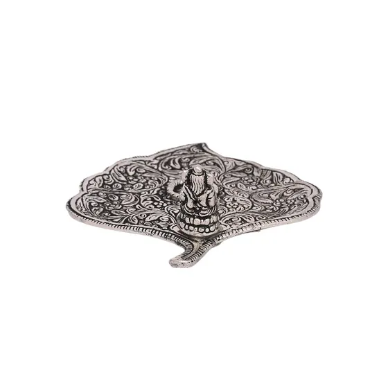 Ganesha Pipal Leaf Insence Stick Holder