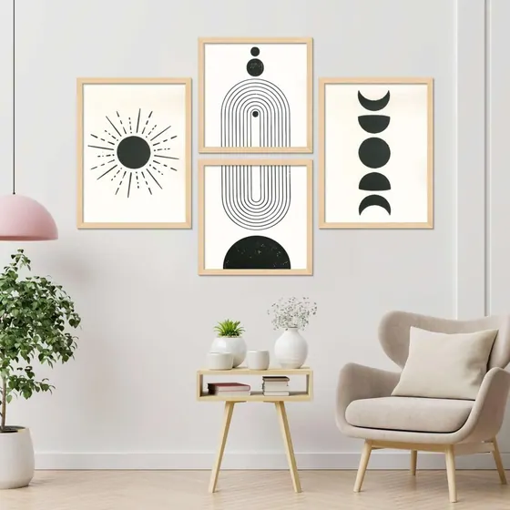 Minimalist Boho Wall Art Set