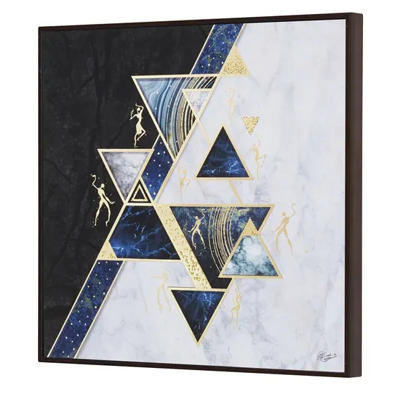 Geometric Triangle Foil Wall Art