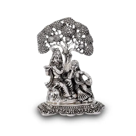 Radha Krishna Sitting Tree Small