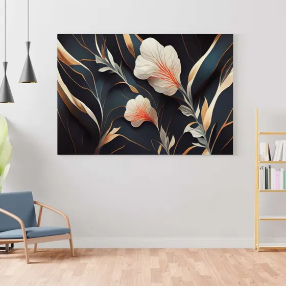 Botanical Calla Lily Canvas Painting